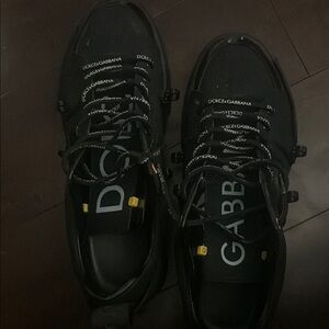 Dolce & Gabbana Black Athletic Shoes Sporty Design